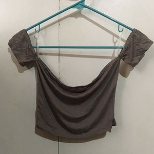 Bardot off the shoulder crop